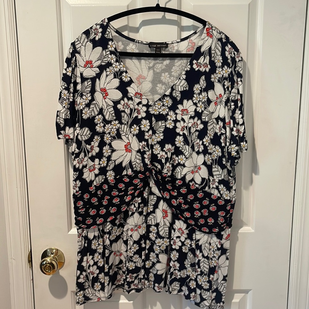 Lane Bryant floral empire waist tee 18/20